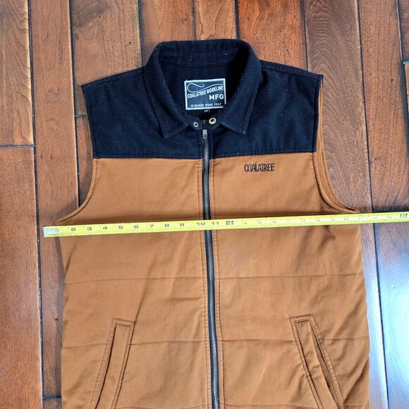 COALATREE Workline MFG 10 Gauge Work Vest Mens L Burnt Orange Wool Blend Liner - Picture 6 of 10